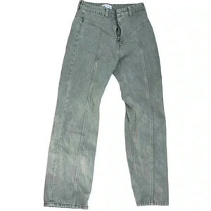 Zara High Rise Grey Denim Jean size 4